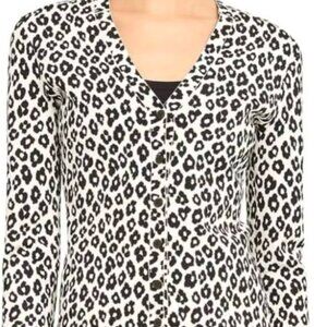 Theory Leopard Cardigan - S - New Without Tags